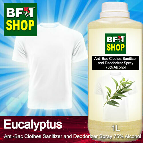 Anti-Bac Clothes Sanitizer and Deodorizer Spray (ABCSD) - Non Alcohol with Eucalyptus - 1L