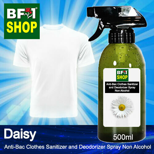 Anti-Bac Clothes Sanitizer and Deodorizer Spray (ABCSD) - Non Alcohol with Daisy - 500ml