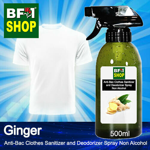 Anti-Bac Clothes Sanitizer and Deodorizer Spray (ABCSD) - Non Alcohol with Ginger - 500ml