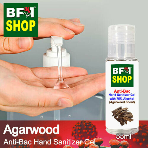 Anti-Bac Hand Sanitizer Gel with 75% Alcohol (ABHSG) - Agarwood - 55ml