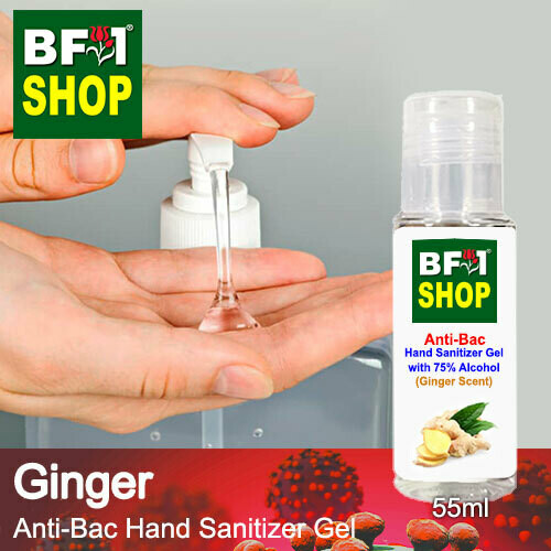 Anti-Bac Hand Sanitizer Gel with 75% Alcohol (ABHSG) - Ginger - 55ml