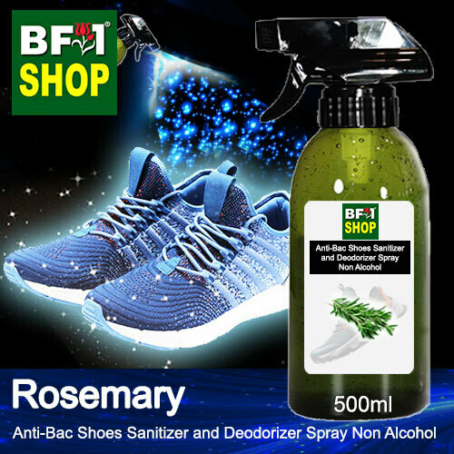 Anti-Bac Shoes Sanitizer and Deodorizer Spray (ABSSD) - Non Alcohol with Rosemary - 500ml
