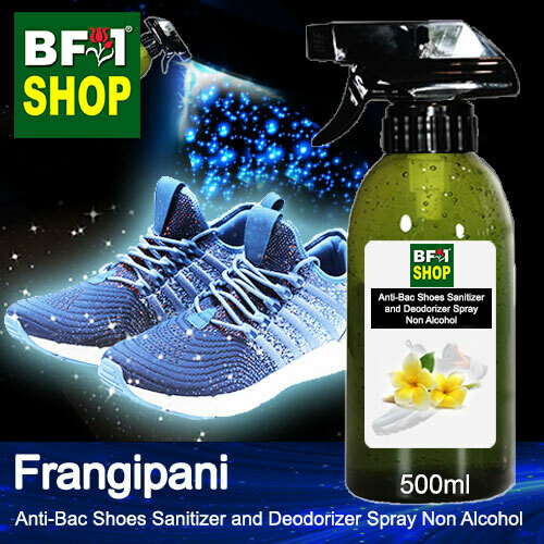 Anti-Bac Shoes Sanitizer and Deodorizer Spray (ABSSD) - Non Alcohol with Frangipani - 500ml
