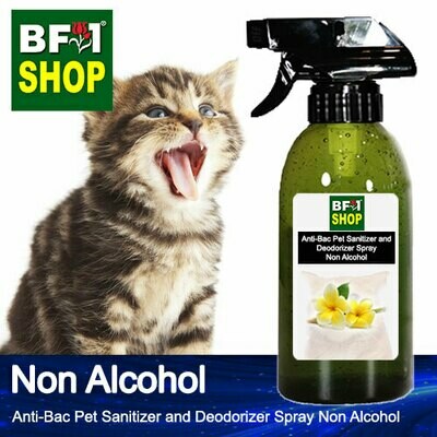 Anti-Bac Pet Sanitizer and Deodorizer Spray Non Alcohol for Cat & Kitten