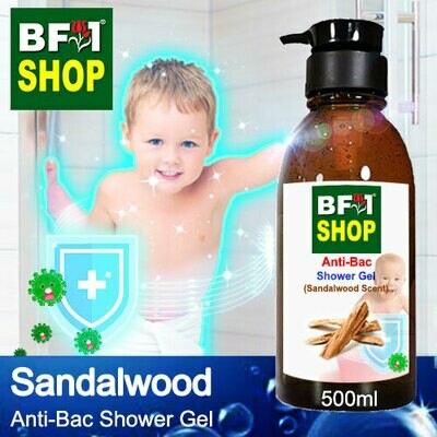 Anti-Bac Shower Gel (ABSG) - Sandalwood - 500ml Anti-Bac Shower Gel (ABSG) - Sandalwood - 500ml