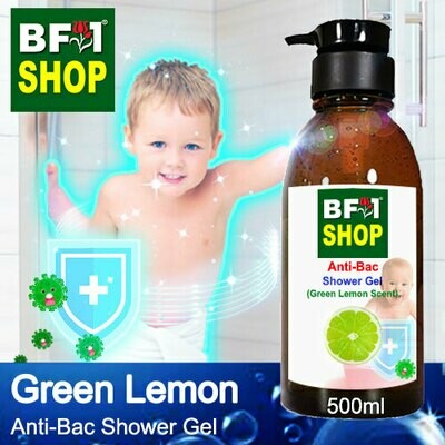 Anti-Bac Shower Gel (ABSG) - Lemon - Green Lemon - 500ml Anti-Bac Shower Gel (ABSG) - Lemon - Green Lemon - 500ml