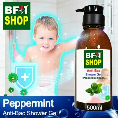 Anti-Bac Shower Gel (ABSG) - mint - Peppermint - 500ml Anti-Bac Shower Gel (ABSG) - mint - Peppermint - 500ml