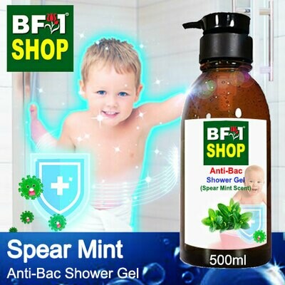 Anti-Bac Shower Gel (ABSG) - mint - Spear Mint - 500ml Anti-Bac Shower Gel (ABSG) - mint - Spear Mint - 500ml