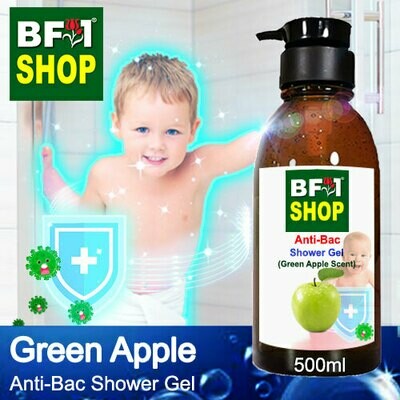 Anti-Bac Shower Gel (ABSG) - Apple - Green Apple - 500ml Anti-Bac Shower Gel (ABSG) - Apple - Green Apple - 500ml