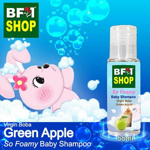 So Foamy Baby Shampoo (SFBS) - Virgin Boba Apple - Green Apple - 55ml