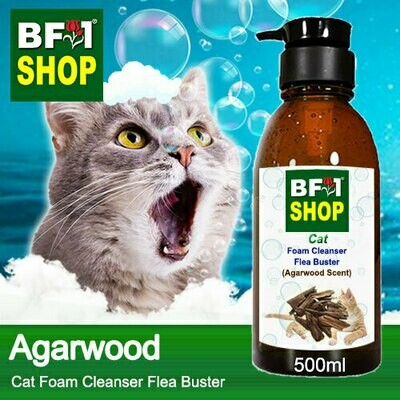Cat Foam Cleanser Flea Buster (CFC-Cat) - Agarwood - 500ml ⭐⭐⭐⭐⭐