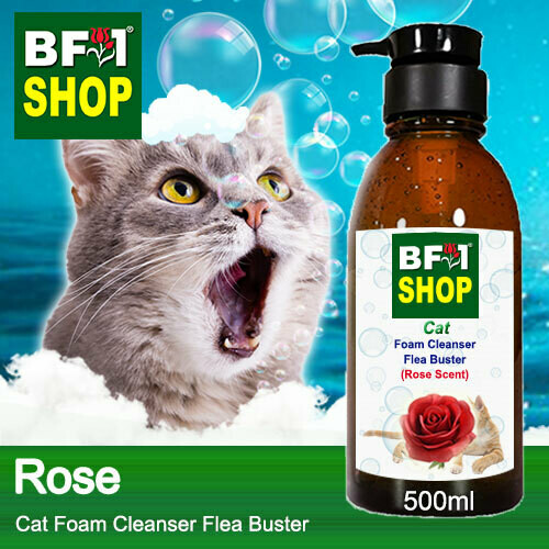 Cat Foam Cleanser Flea Buster (CFC-Cat) - Rose - 500ml ⭐⭐⭐⭐⭐