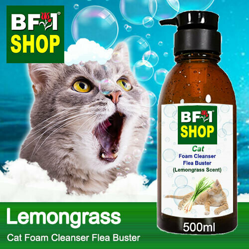 Cat Foam Cleanser Flea Buster (CFC-Cat) - Lemongrass - 500ml ⭐⭐⭐⭐⭐