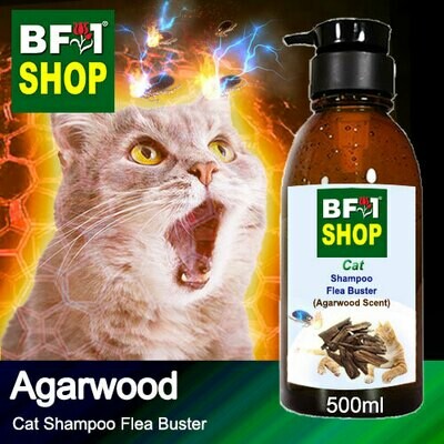 Cat Shampoo Flea Buster (CSO-Cat) - Agarwood - 500ml ⭐⭐⭐⭐⭐