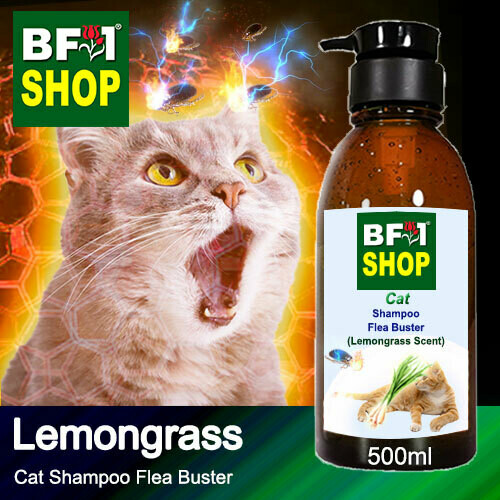 Cat Shampoo Flea Buster (CSO-Cat) - Lemongrass - 500ml ⭐⭐⭐⭐⭐