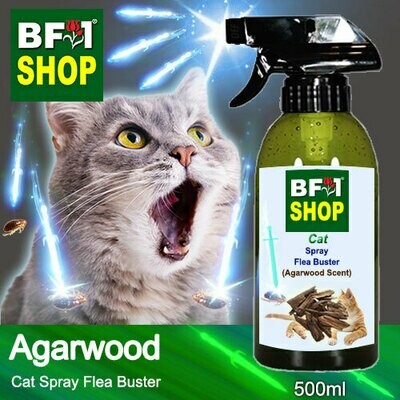 Cat Spray Flea Buster (CSY-Cat) - Agarwood - 500ml ⭐⭐⭐⭐⭐
