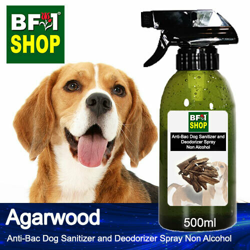 Anti-Bac Dog Sanitizer and Deodorizer Spray (ABPSD-Dog) - Non Alcohol with Agarwood - 500ml for Dog and Puppy ⭐⭐⭐⭐⭐