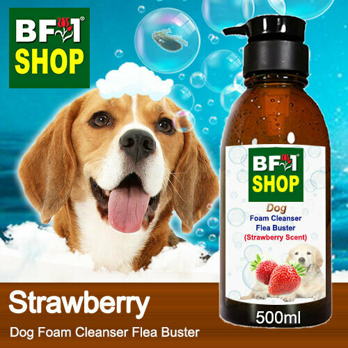 Dog Foam Cleanser Flea Buster (DFC-Dog) - Strawberry - 500ml ⭐⭐⭐⭐⭐
