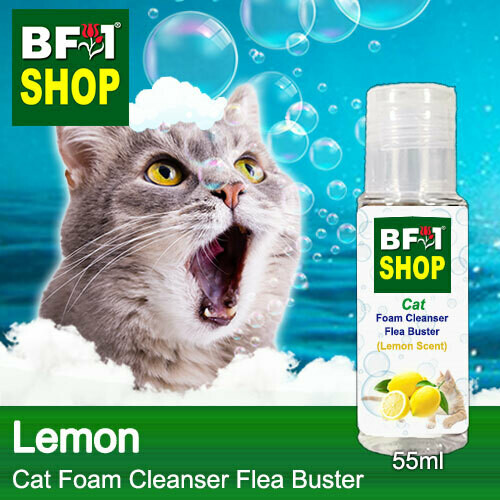 Cat Foam Cleanser Flea Buster (CFC-Cat) - Lemon - 55ml ⭐⭐⭐⭐⭐