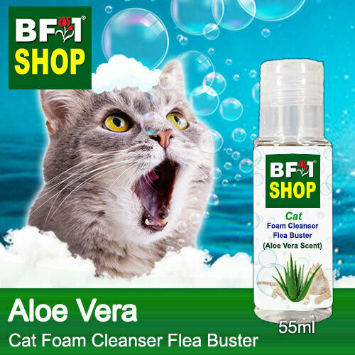 Cat Foam Cleanser Flea Buster (CFC-Cat) - Aloe Vera - 55ml ⭐⭐⭐⭐⭐