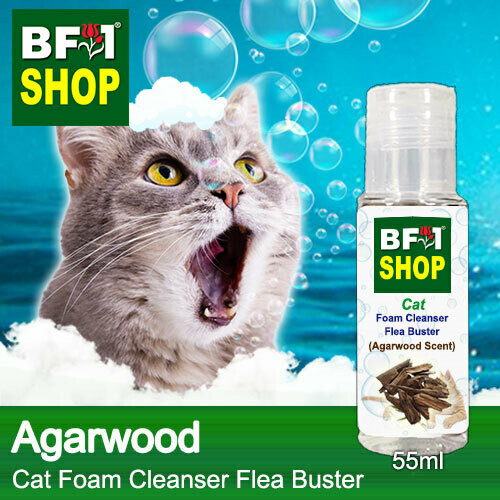 Cat Foam Cleanser Flea Buster (CFC-Cat) - Agarwood - 55ml ⭐⭐⭐⭐⭐