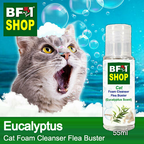 Cat Foam Cleanser Flea Buster (CFC-Cat) - Eucalyptus - 55ml ⭐⭐⭐⭐⭐