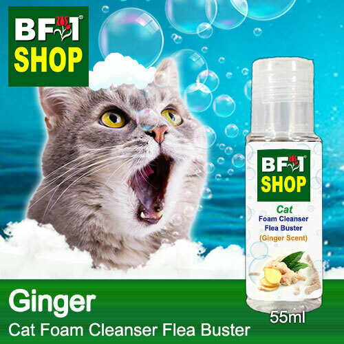 Cat Foam Cleanser Flea Buster (CFC-Cat) - Ginger - 55ml ⭐⭐⭐⭐⭐