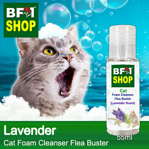 Cat Foam Cleanser Flea Buster (CFC-Cat) - Lavender - 55ml ⭐⭐⭐⭐⭐