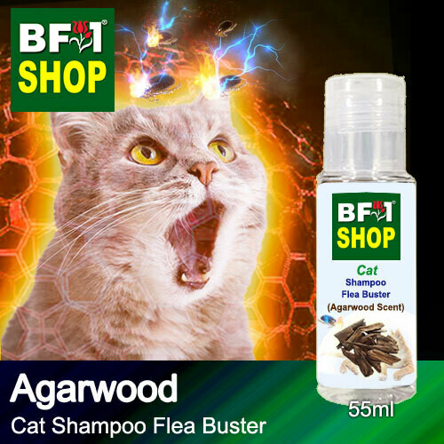 Cat Shampoo Flea Buster (CSO-Cat) - Agarwood - 55ml ⭐⭐⭐⭐⭐