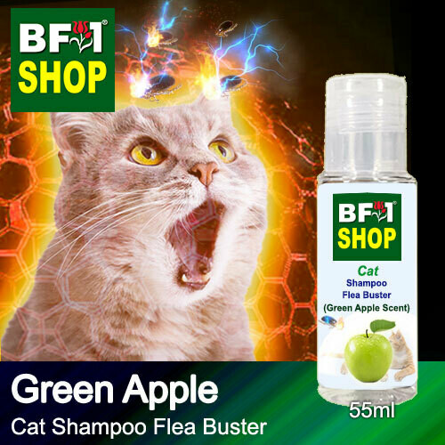 Cat Shampoo Flea Buster (CSO-Cat) - Apple - Green Apple - 55ml ⭐⭐⭐⭐⭐