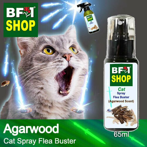 Cat Spray Flea Buster (CSY-Cat) - Agarwood - 65ml ⭐⭐⭐⭐⭐