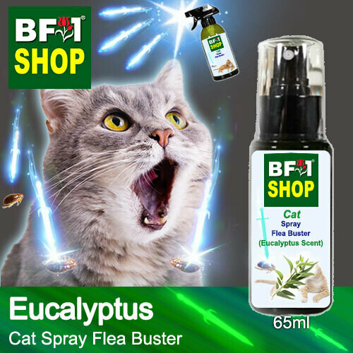 Cat Spray Flea Buster (CSY-Cat) - Eucalyptus - 65ml ⭐⭐⭐⭐⭐