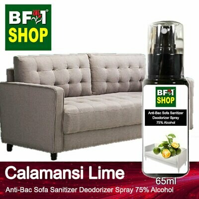 (ABSSD1) - lime - Calamansi Lime Anti-Bac Sofa Sanitizer Deodorizer Spray - 75% Alcohol - 65ml