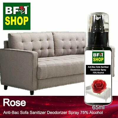 (ABSSD1) - Rose Anti-Bac Sofa Sanitizer Deodorizer Spray - 75% Alcohol - 65ml