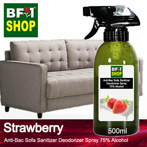 (ABSSD1) - Strawberry Anti-Bac Sofa Sanitizer Deodorizer Spray - 75% Alcohol - 500ml