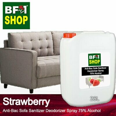 (ABSSD1) - Strawberry Anti-Bac Sofa Sanitizer Deodorizer Spray - 75% Alcohol - 25L