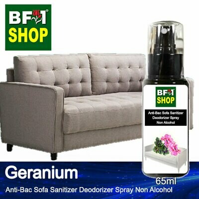 (ABSSD1) Geranium Anti-Bac Sofa Sanitizer Deodorizer Spray - Non Alcohol - 65ml