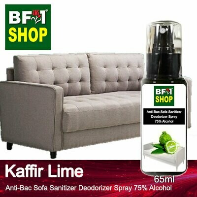 (ABSSD1) - lime - Kaffir Lime Anti-Bac Sofa Sanitizer Deodorizer Spray - 75% Alcohol - 65ml