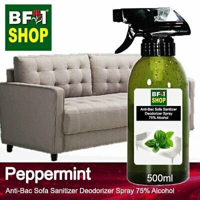 (ABSSD1) - mint - Peppermint Anti-Bac Sofa Sanitizer Deodorizer Spray - 75% Alcohol - 500ml