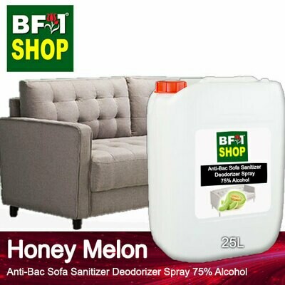 (ABSSD1) - Honey Melon Anti-Bac Sofa Sanitizer Deodorizer Spray - 75% Alcohol - 25L