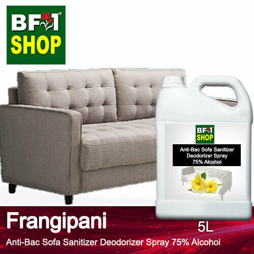 (ABSSD1) - Frangipani Anti-Bac Sofa Sanitizer Deodorizer Spray - 75% Alcohol - 5L