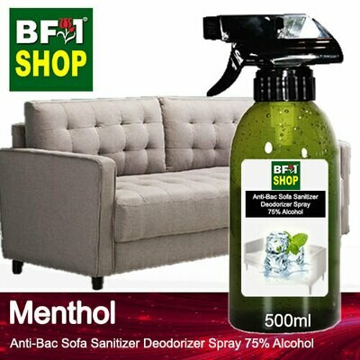 (ABSSD1) - Menthol Anti-Bac Sofa Sanitizer Deodorizer Spray - 75% Alcohol - 500ml