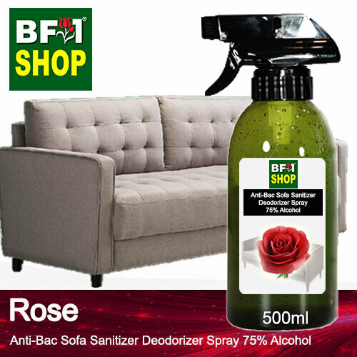 (ABSSD1) - Rose Anti-Bac Sofa Sanitizer Deodorizer Spray - 75% Alcohol - 500ml