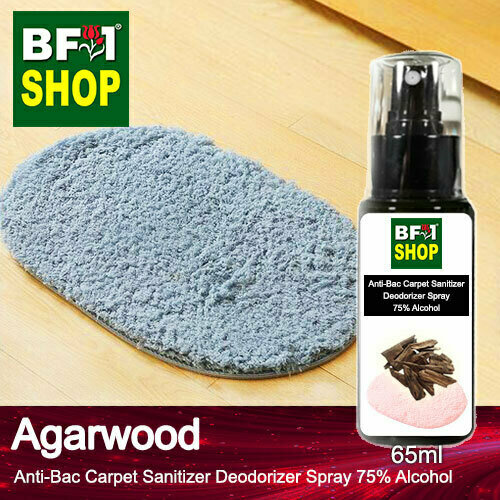 (ABCSD1) Agarwood Anti-Bac Carpet Sanitizer Deodorizer Spray - 75% Alcohol - 65ml