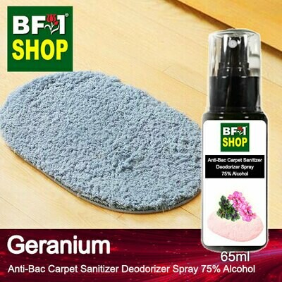 (ABCSD1) Geranium Anti-Bac Carpet Sanitizer Deodorizer Spray - 75% Alcohol - 65ml