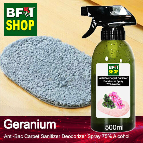 (ABCSD1) Geranium Anti-Bac Carpet Sanitizer Deodorizer Spray - 75% Alcohol - 500ml