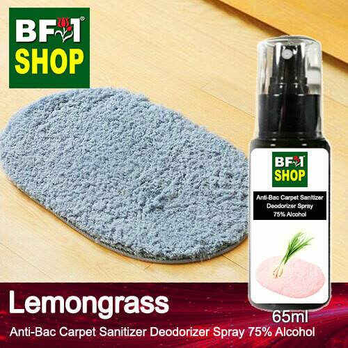 (ABCSD1) Lemongrass Anti-Bac Carpet Sanitizer Deodorizer Spray - 75% Alcohol - 65ml