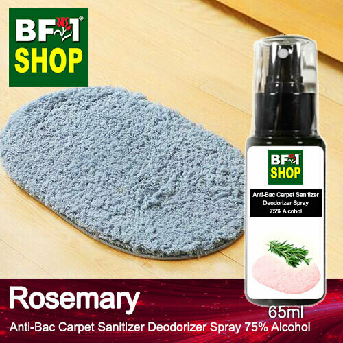 (ABCSD1) Rosemary Anti-Bac Carpet Sanitizer Deodorizer Spray - 75% Alcohol - 65ml