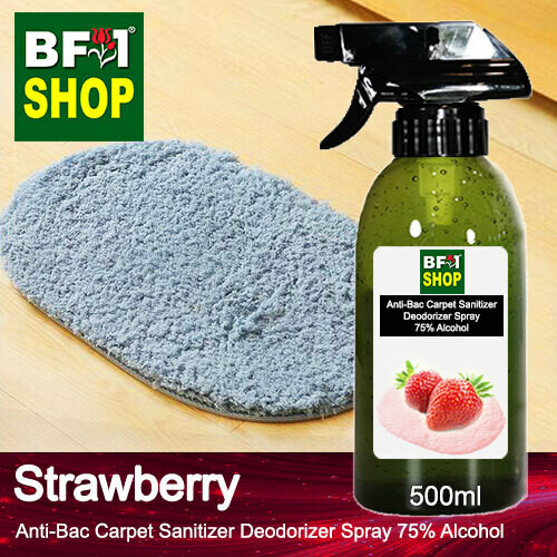 (ABCSD1) Strawberry Anti-Bac Carpet Sanitizer Deodorizer Spray - 75% Alcohol - 500ml