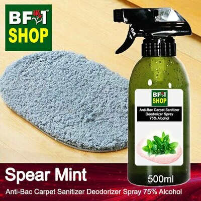 (ABCSD1) mint - Spear Mint Anti-Bac Carpet Sanitizer Deodorizer Spray - 75% Alcohol - 500ml